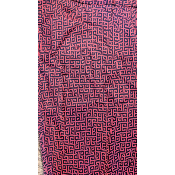 Laundry by Shelli Segal ankle pants with a pink and black geometric pattern 12 - Picture 4 of 5
